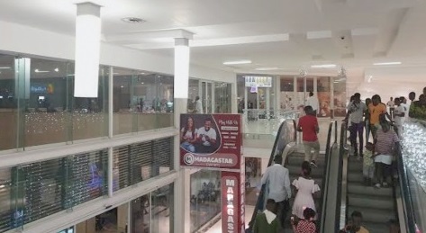 Some holidaymakers at the West Hills Mall in Accra