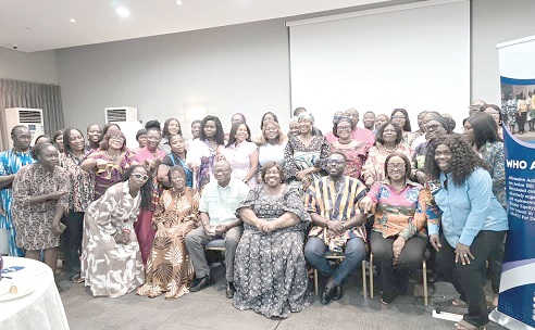 Sheila Minkah-Premo (2nd from right), Convenor, AA Act Coalition, with representatives of the various political parties and other stakeholders