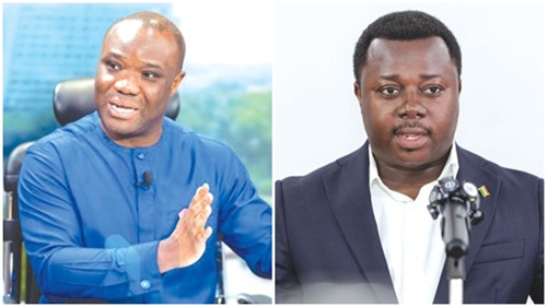 Felix Kwakye Ofosu —Minister for Government Communications, Rev John Ntim Fordjour —NPP MP for Assin South