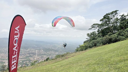 Paragliding, one of the latest addition to the Kwahu Easter festivities