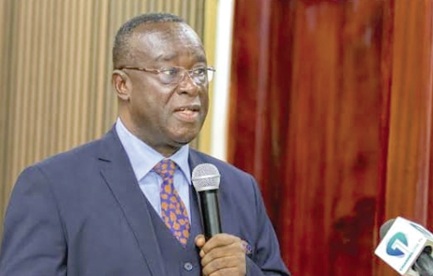 Justice Paul Baffoe-Bonnie, Chief Justice, addressing the conference