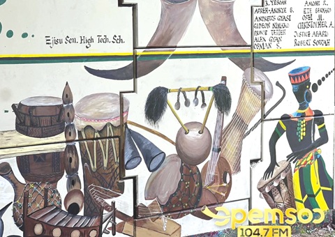 An artwork by Ejisu Senior High Technical School