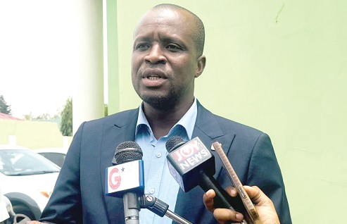 Prof. Osman Tahidu Damba, Secretary-General of the Ghana Commission of UNESCO, interacting with the media after the event