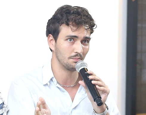 Invited guests and participants in the exhibition. Inset: Henrik Karlsen of the Kwame Nkrumah Foundation explaining an artefact at the exhibition. Picture: BENEDICT OBUOBI