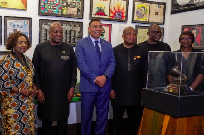 Prime Minister Andrew Holness and Culture Minister Olivia Grange on Monday evening accompanied the President of Ghana, John Mahama, on a tour of the iconic Bob Marley Museum.