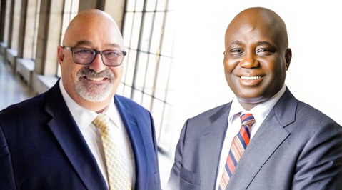 Eric Opoku (right), Food and Agric Minister, and Ken Schilz, Co-Founder of GNEBCham, will lead partnership event