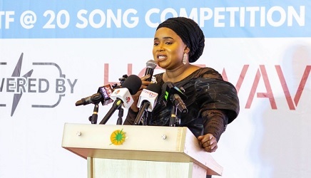 Dr Saajida Shiraz (inset), CEO of SLTF, addressing guests at the launch