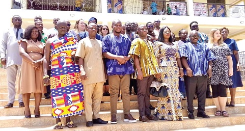Stakeholders at the launch of the project in Goaso