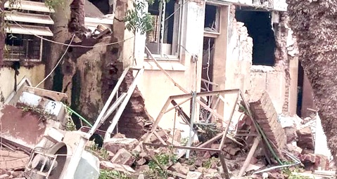 el-Fasher hospital in Darfur lies partially destroyed following artillery strikes in October