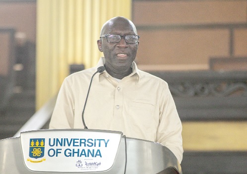 Kwabena Annor-Ampofo, UGAANA President, addressing participants in the event  Picture: CALEB VANDERPUYE