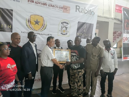 A certificate of appreciation was also presented to the Ambassador