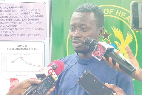 Dr Nana Yaw Peprah, Deputy Programme Manager, National Malaria Elimination Programme, in an interview