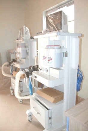 Some donated equipment – Anaesthesia machines and autoclaves
