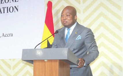 Samuel Okudzeto Ablakwa, Minister of Foreign Affairs, speaking at the closing session of the closing session of the three-day Permanent Joint Commission for Cooperation