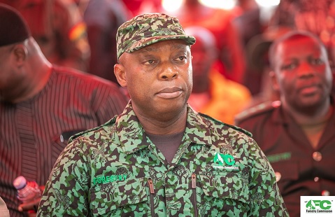 Dr Hugh C.A. Brown, Chief Executive of the Forestry Commission, speaking to the media
