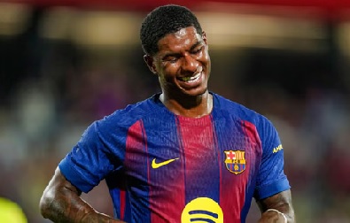 Marcus Rashford -- On target for Barcelona against Getafe