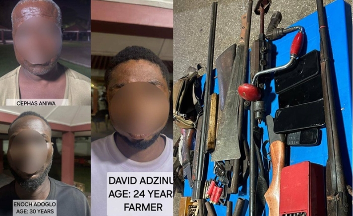 The suspects and the exhbits