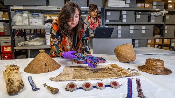 The artefacts were collected from Botswana in the 1890s