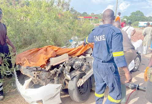 The accident scene