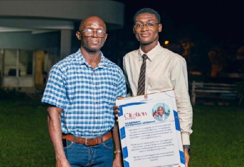 Dr Kwabena Koforobour Agyemang (left) and Peter Amoadu-Asmah