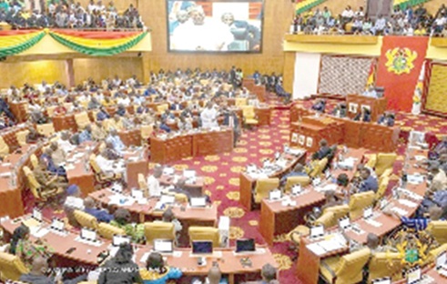 Parliament in session