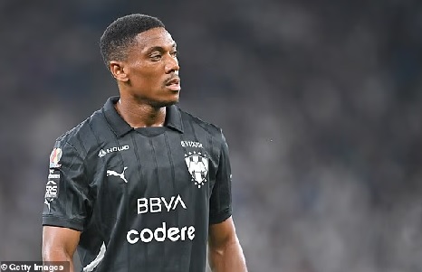 Former Man United star Anthony Martial banished by his club Monterrey