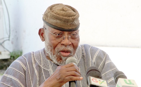 Dr Nyaho Nyaho-Tamakloe, former GFA Chairman, speaking at the event