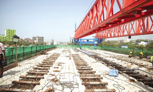 Ongoing construction at the Tetteh Quarshie Interchange, which is part of the Accra–Tema Motorway expansion