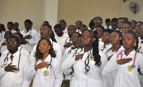 A section of the White Coat wearers
