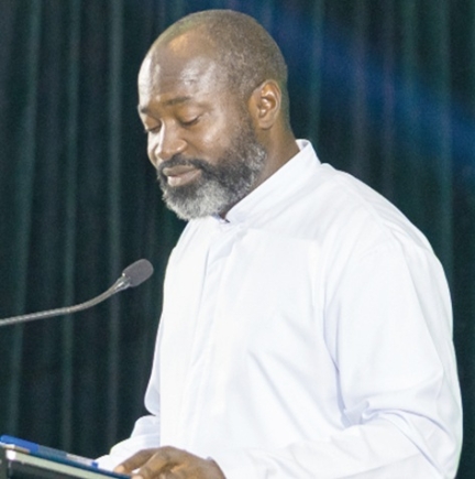 Very Rev. Fr Ebenezer Akesseh, Parish Priest, Christ the King Parish, delivering the lecture. Picture: BENEDICT OBUOBI