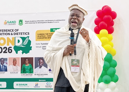 Prof. Francis Bruno Zotor, Vice-President, International Union of Nutritional Sciences, addressing  the conference