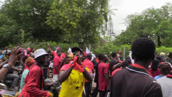 Some of the demonstrators