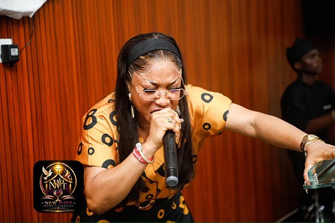 Tonto Dikeh outdoors new church New Wine Prophetic Tabernacle in Abuja