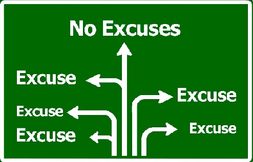 Climbing the mountain of excuses