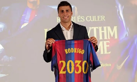 Rodri says it is a "dream" to play for Catalan giants Barcelona