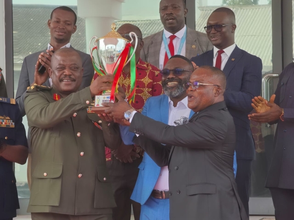 Parliament presents Democracy Cup to Chief of Defence Staff as trophy tour begins