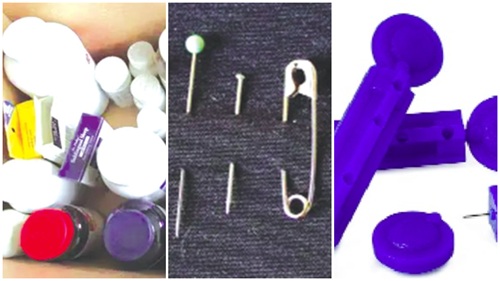 Used left over medicine, Pins, Lancelet