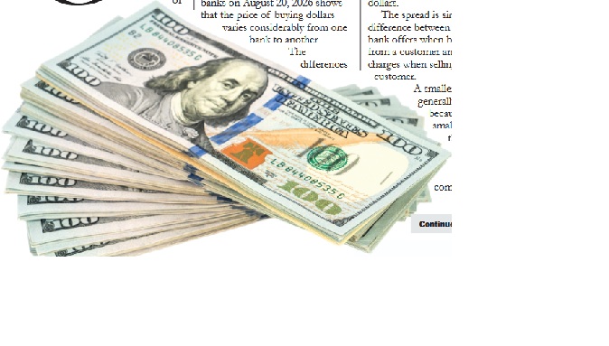 23 banks, one dollar, many prices; Bank-to-bank rate differences expose customers to varying FX costs