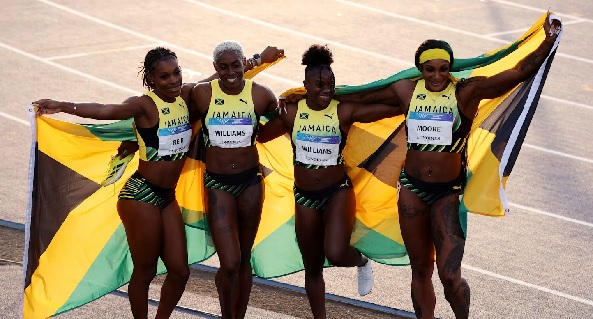 Jamaica storm to women's 4x100m relay gold