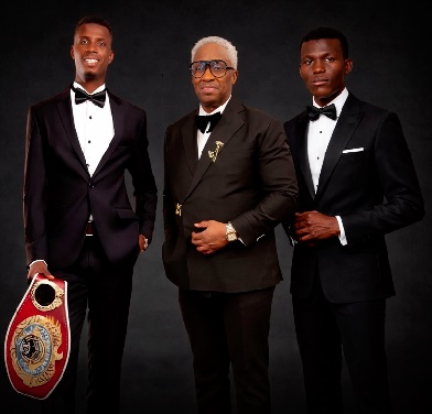 Faisal Abubakari (left) and Majid Yakubu have teamed up with Dave Bishop’s promotional outfit