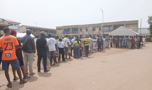 Delegates waiting for their turn to vote