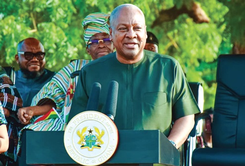 President John Dramani Mahama addressing the durbar in Wa
