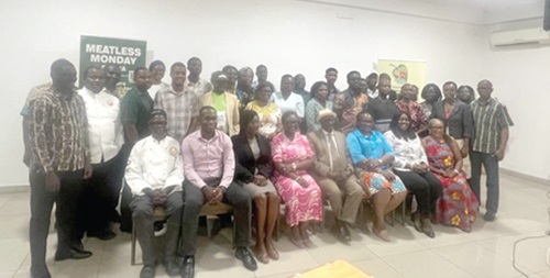 Emmanuel Fiagbey (seated 4th from right) with other stakeholders after the workshop