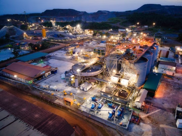 A drone view shows Damang gold mine near the town of Abosso, Ghana, in this handout image obtained by Reuters on January 26, 2026. Gold Fields/Handout via REUTERS