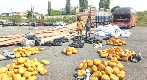 Items found on the truck by the police