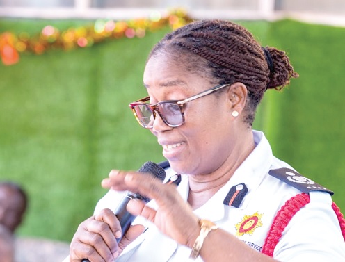 ACFO Merinder Mary Attigah-Mensah, Central Regional Commander of the GNFS
