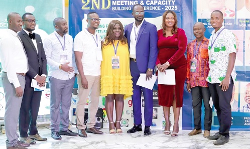 Gifty Nyarko (middle), National President of LoGSAPP, with other executive members
