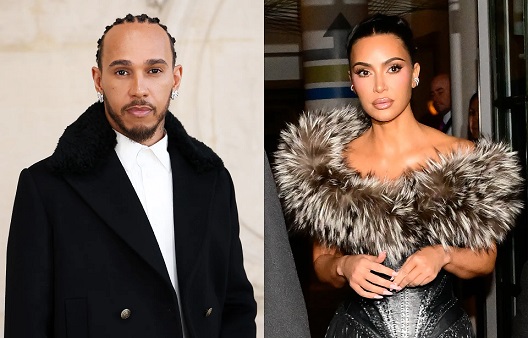 Kim Kardashian and Lewis Hamilton fuel dating rumours with first public outing as a pair at Super Bowl