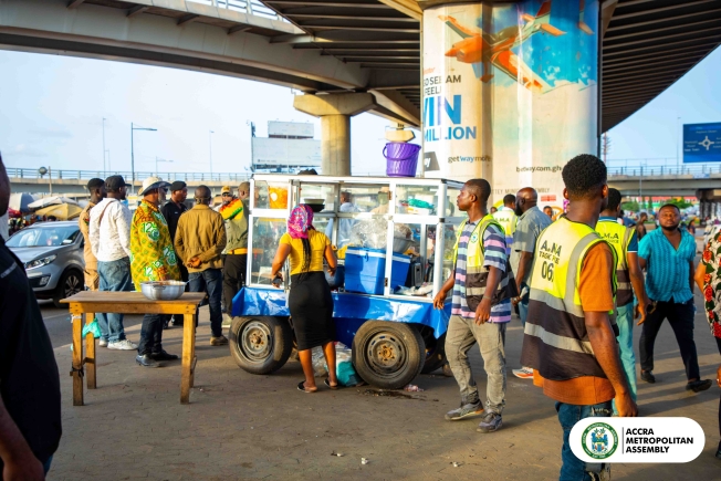 'No more hawking under Kwame Nkrumah Interchange' – Accra Mayor issues final warning