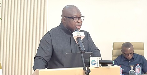 Anthony Kwasi Sarpong, Commissioner-General, Ghana Revenue Authority, speaking at the event 